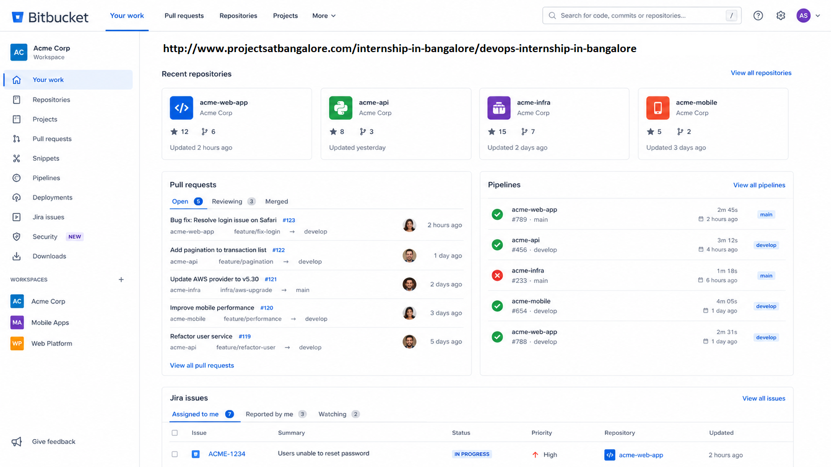 DevOps internship lab Bangalore - Kubernetes cluster