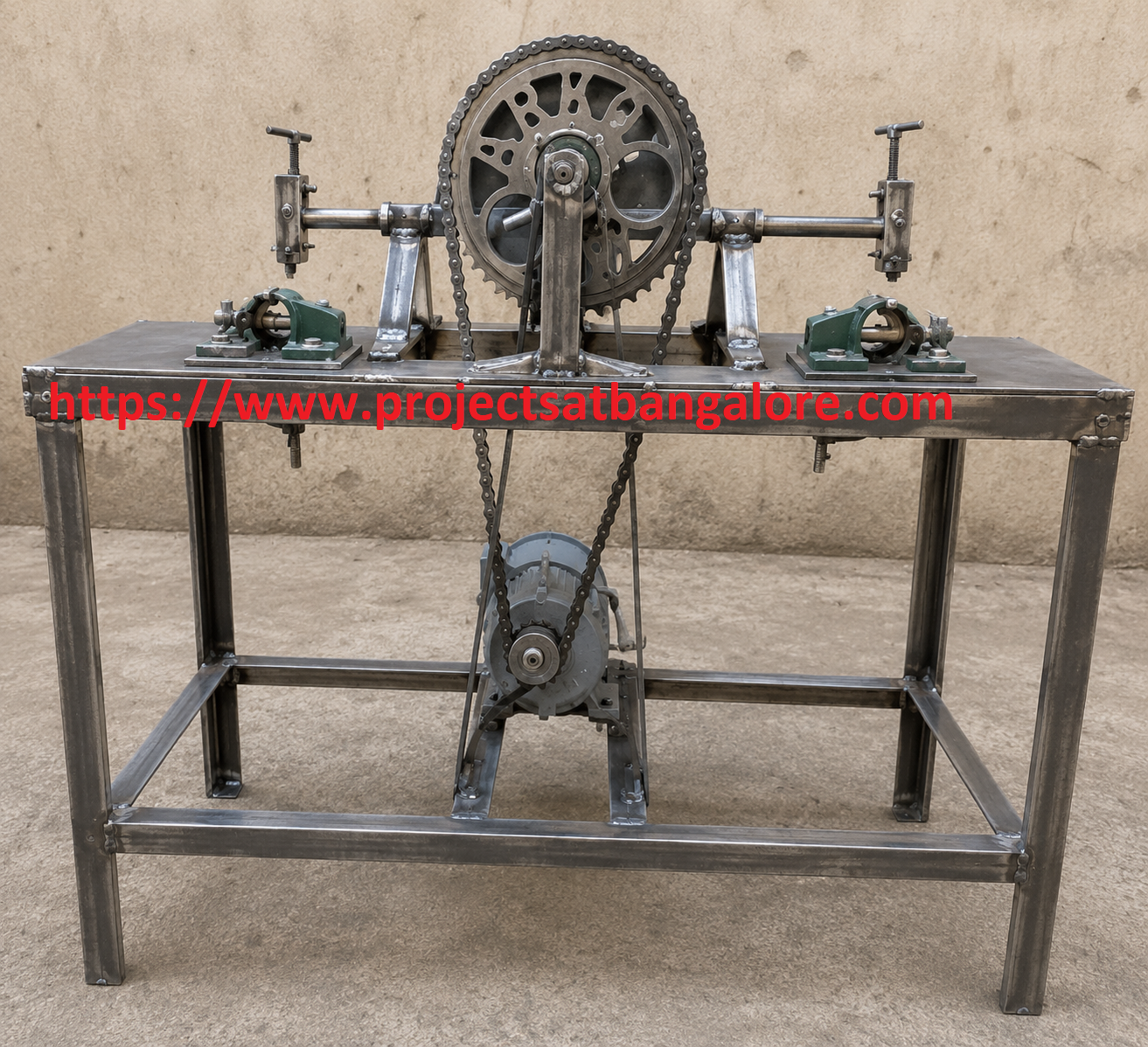 Design and Fabrication of Dual Side Shaper Machine Project fabrication setup