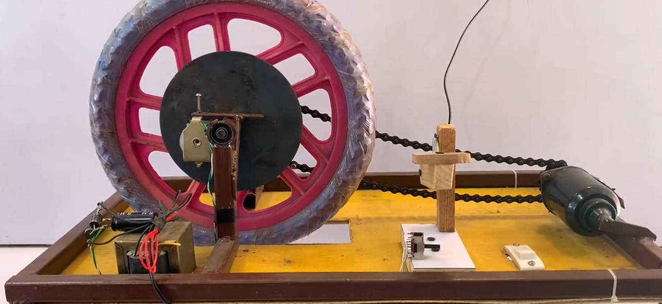 Zero Friction Electromagnetic Braking System fabrication setup