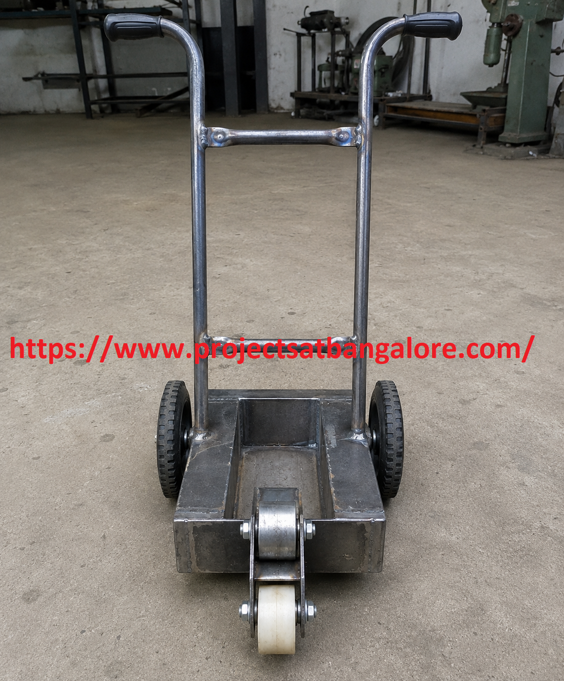 Ground Line Marking Machine Project fabrication setup