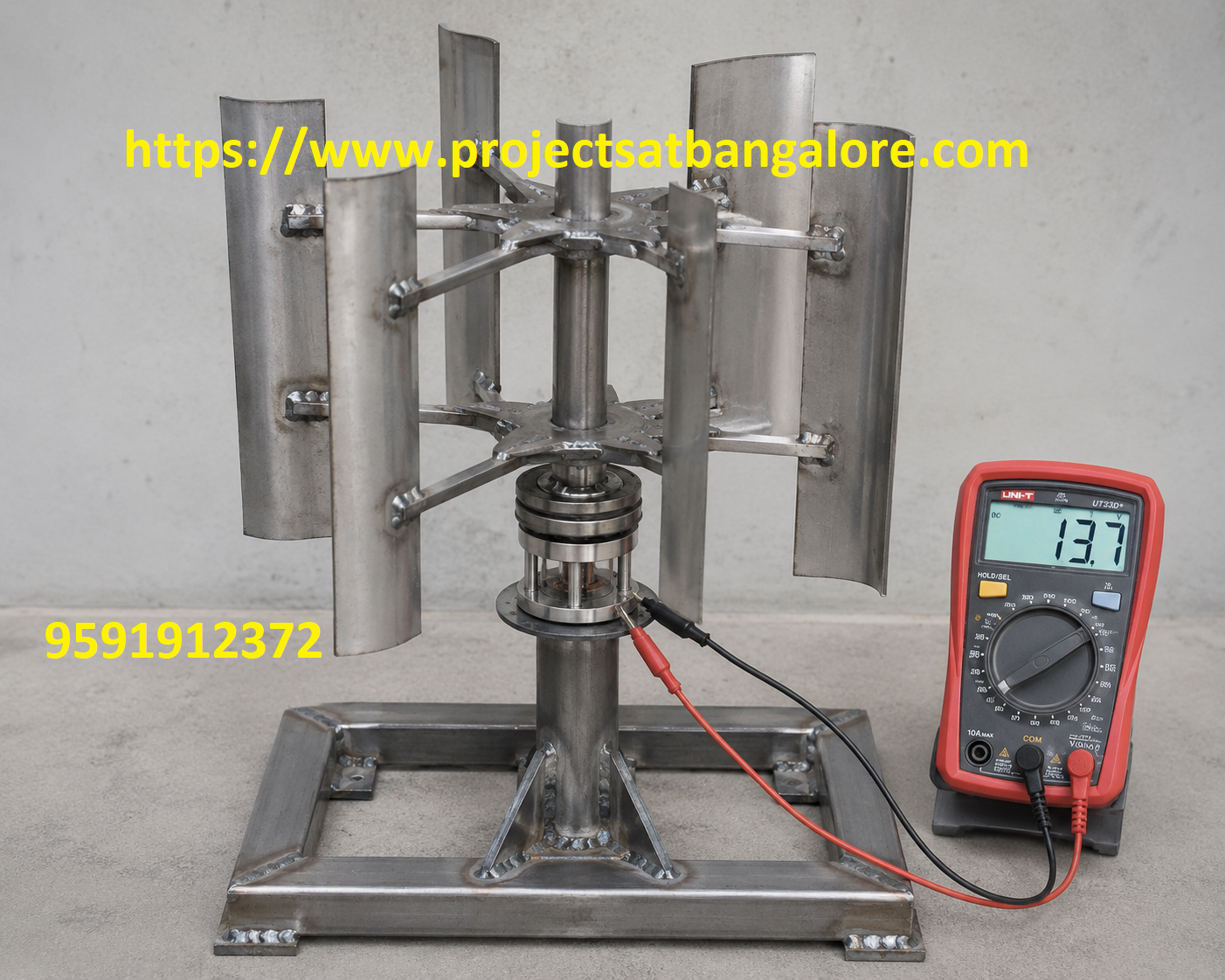 Levitating Frictionless Vertical Windmill Project fabrication setup