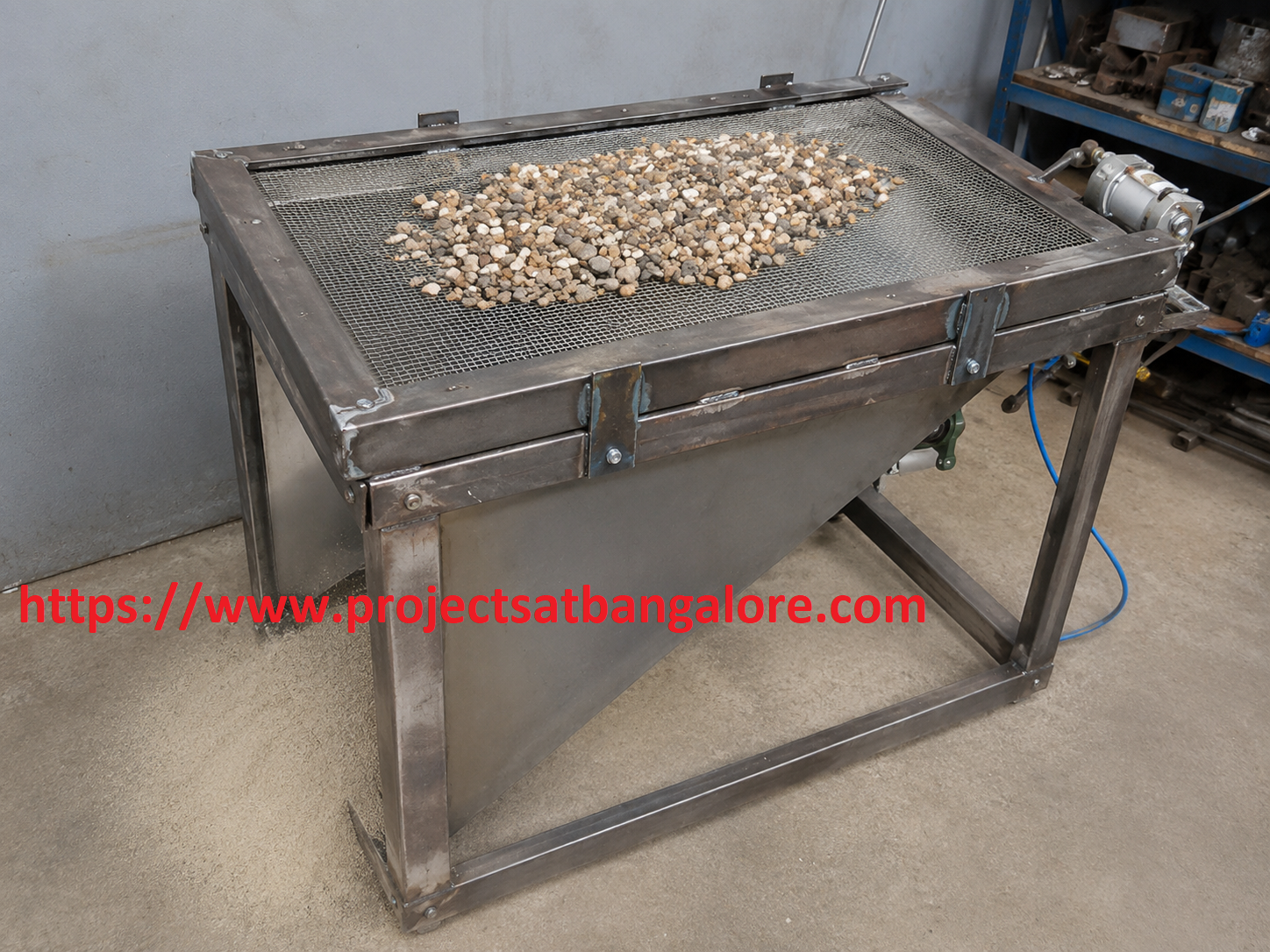 Pneumatic Sand Filtering Project fabrication setup