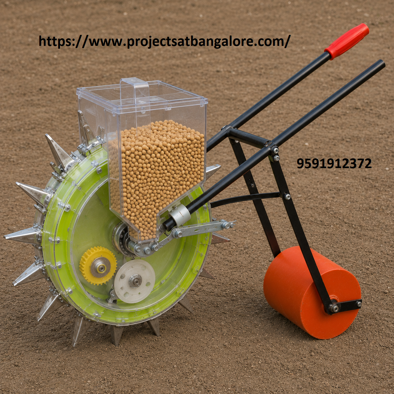Seed Sowing Machine Project fabrication setup