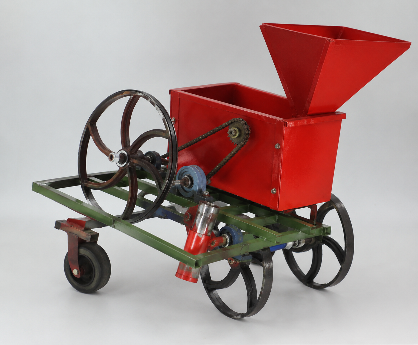 Automatic Seed Sowing Robot fabrication setup