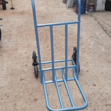 Staircase Climbing Trolley project fabrication setup