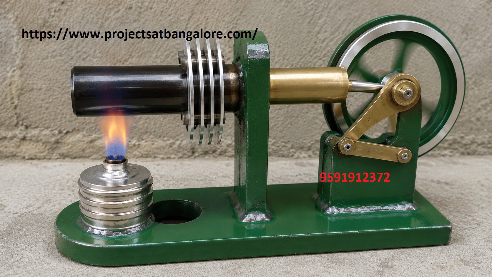 Stirling Engine Project fabrication setup