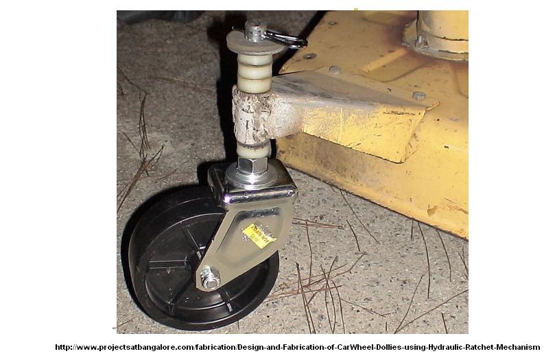 Design and Fabrication of Car Wheel Dollies using Hydraulic Ratchet Mechanism