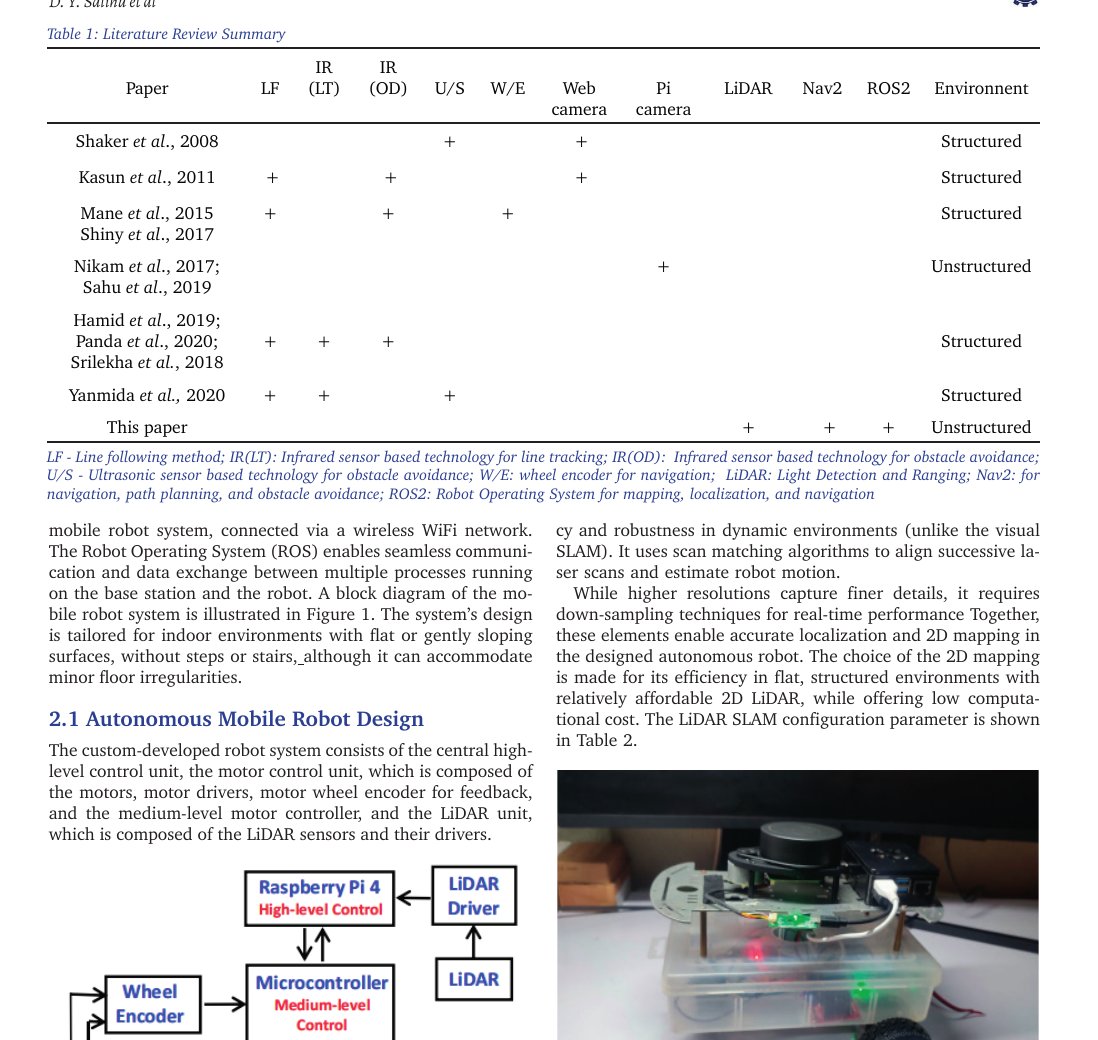 Block diagram and hardware setup of autonomous mobile robot