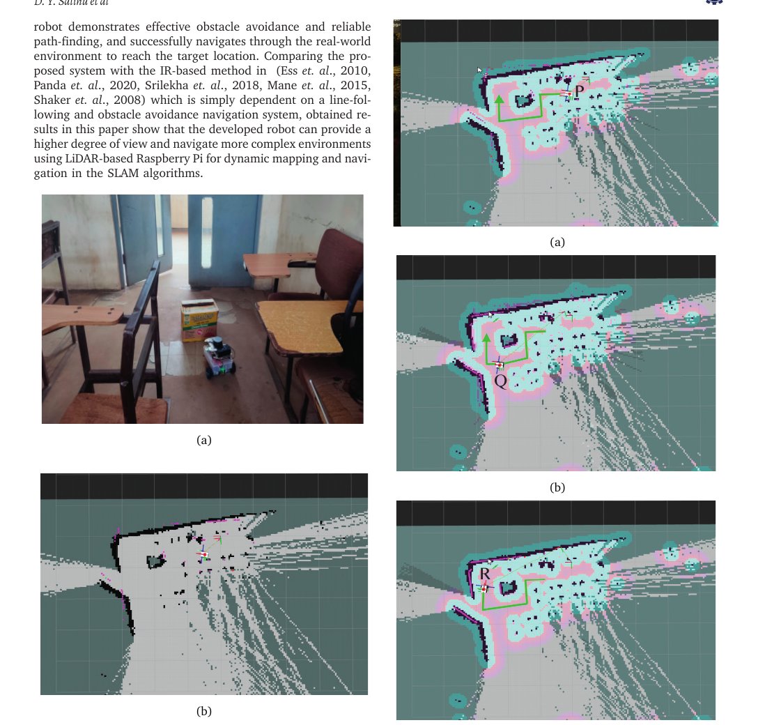 Real-world robot motion and map