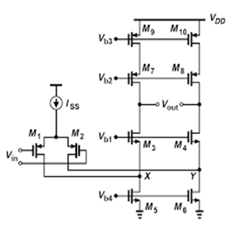 folded-cascode-opamp-cadence Diagram
