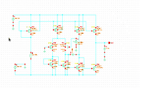 folded-cascode-opamp-cadence Diagram