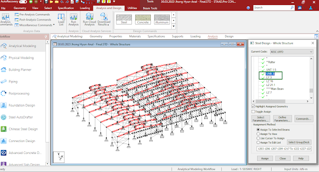 Figure 1: Structural Model, FEA Stress Distribution & Analysis Output for Drainage Network Analysis