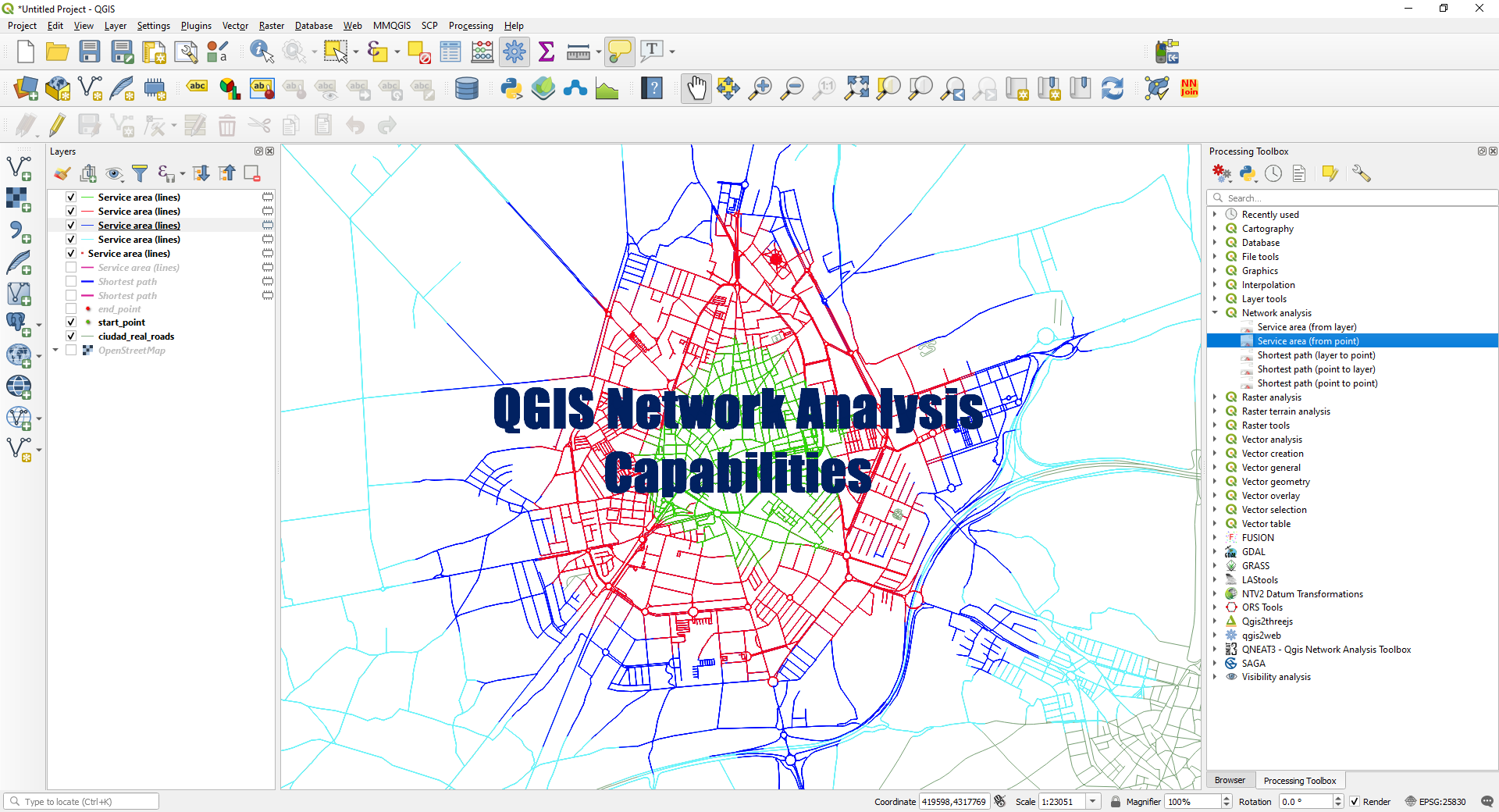 Figure 2: Structural Model, FEA Stress Distribution & Analysis Output for GIS Based Route Optimization