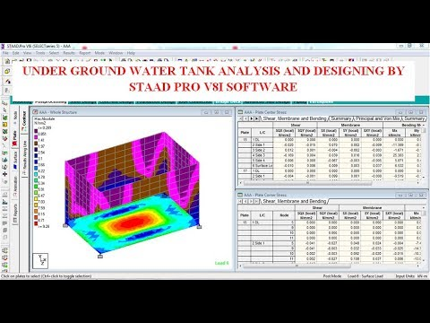 Figure 2: Structural Model, FEA Stress Distribution & Analysis Output for Wastewater Treatment Design