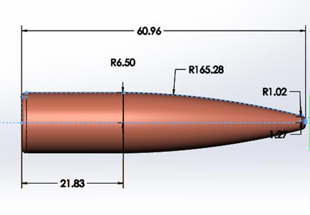 ballistic-impact-composite-ansys Diagram
