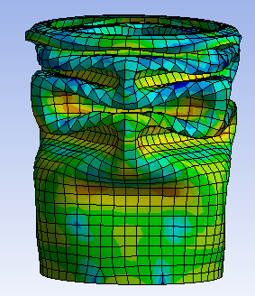 composite-crash-box-ansys Diagram