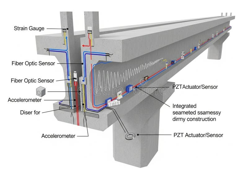 Figure 3: Structural Model, FEA Stress Distribution & Analysis Output for Glass Fiber Reinforced Polymer ANSYS