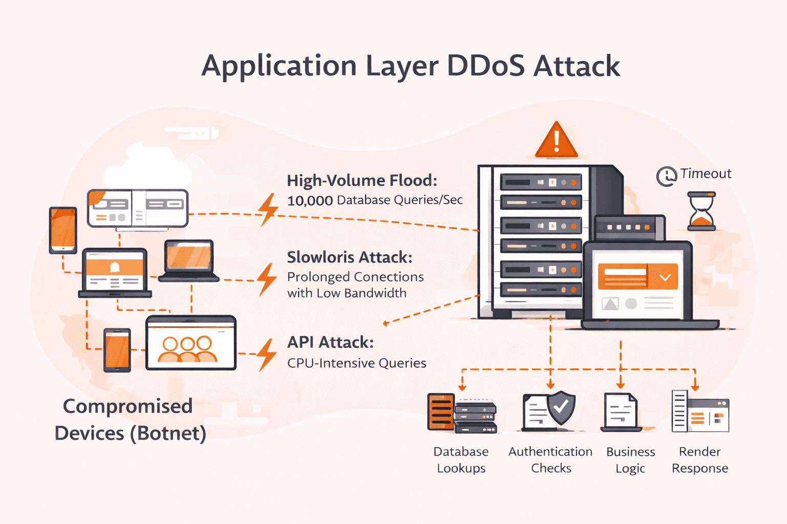 Figure 2: Security Architecture, Packet Inspection & Threat Simulation Diagram for Application Layer DDoS Attack Detection Using Deep Learning (Page 3)