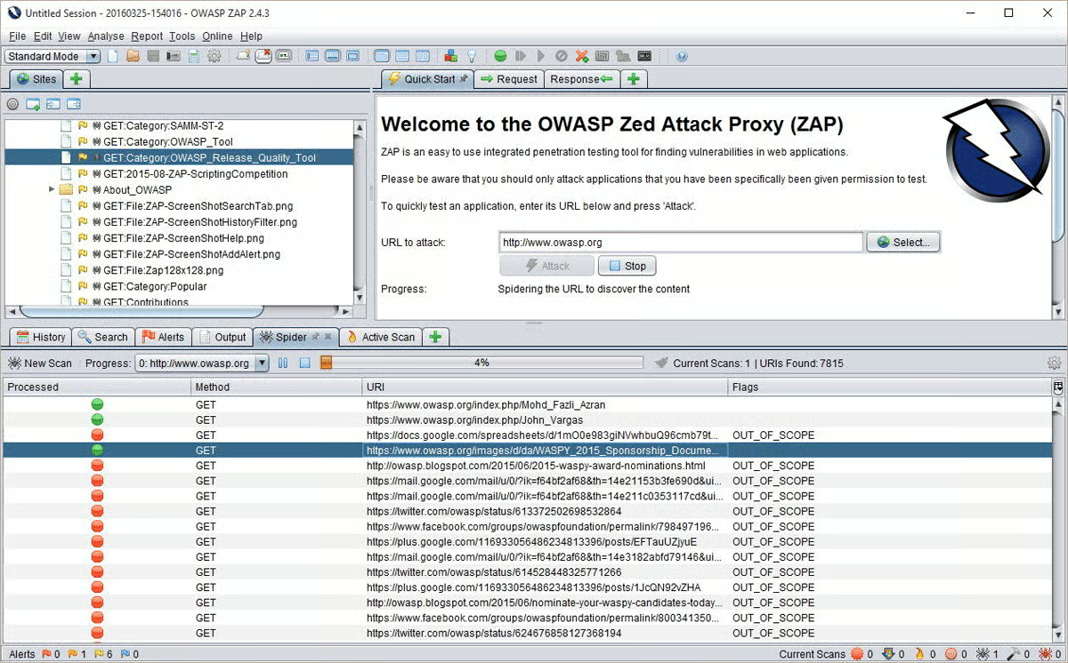 Figure 2: Security Architecture, Packet Inspection & Threat Simulation Diagram for Automated Owasp Top 10 Web Scanner Project (Page 3)