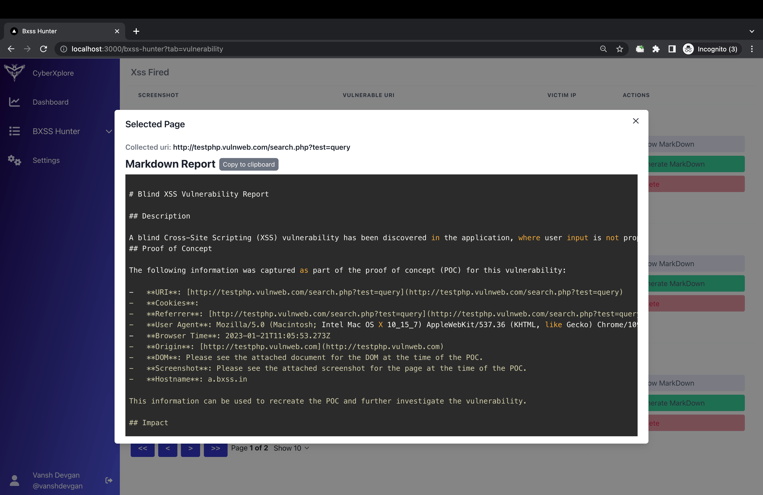 Figure 3: Security Architecture, Packet Inspection & Threat Simulation Diagram for Automated XSS Vulnerability Detector Tool Using Python (Page 5)