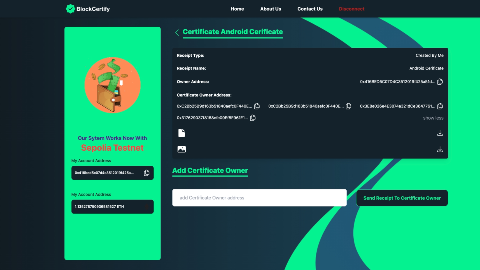 Figure 2: Security Architecture, Packet Inspection & Threat Simulation Diagram for Blockchain Based Certificate Verification System For Colleges (Page 2)