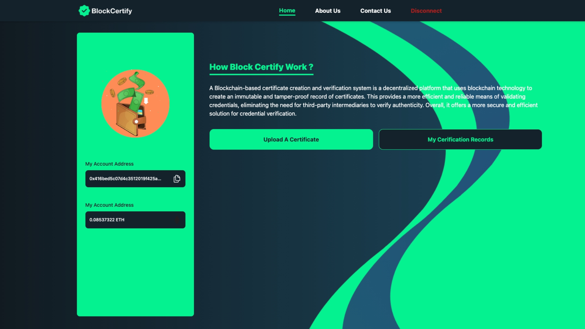 Figure 3: Security Architecture, Packet Inspection & Threat Simulation Diagram for Blockchain Based Certificate Verification System For Colleges (Page 3)