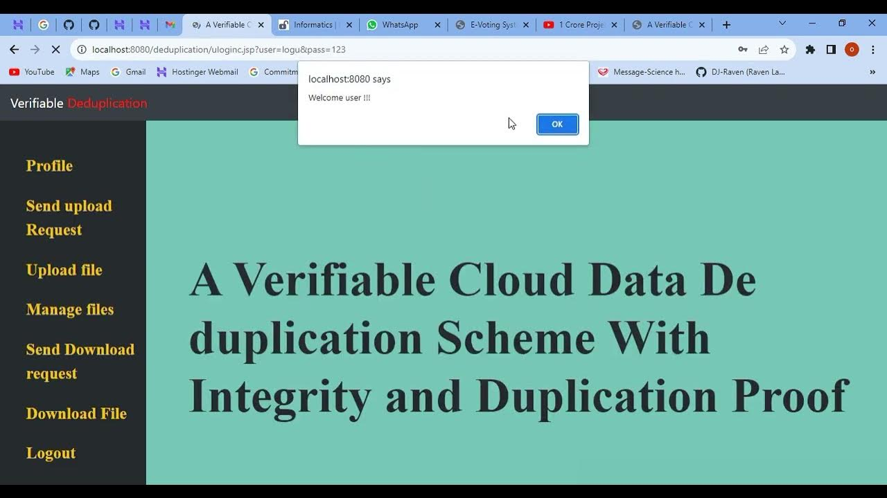 Figure 3: Security Architecture, Packet Inspection & Threat Simulation Diagram for Cloud Data Deduplication System With Privacy Preservation (Page 4)