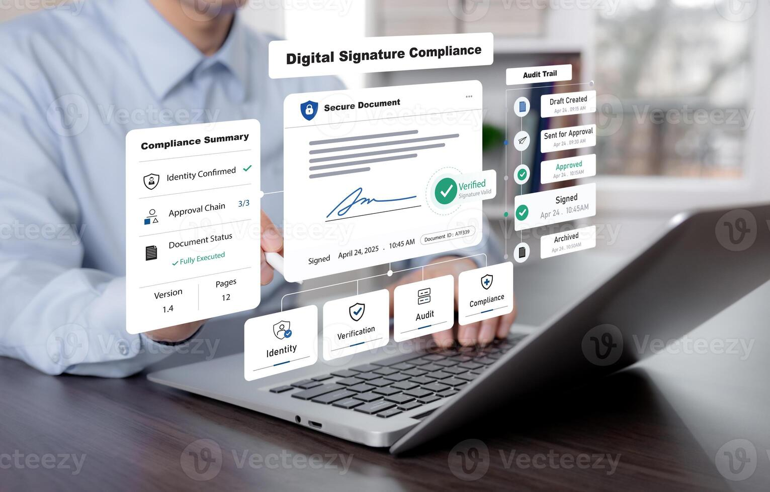 Figure 1: Security Architecture, Packet Inspection & Threat Simulation Diagram for Digital Signature Based Document Verification System (Page 2)