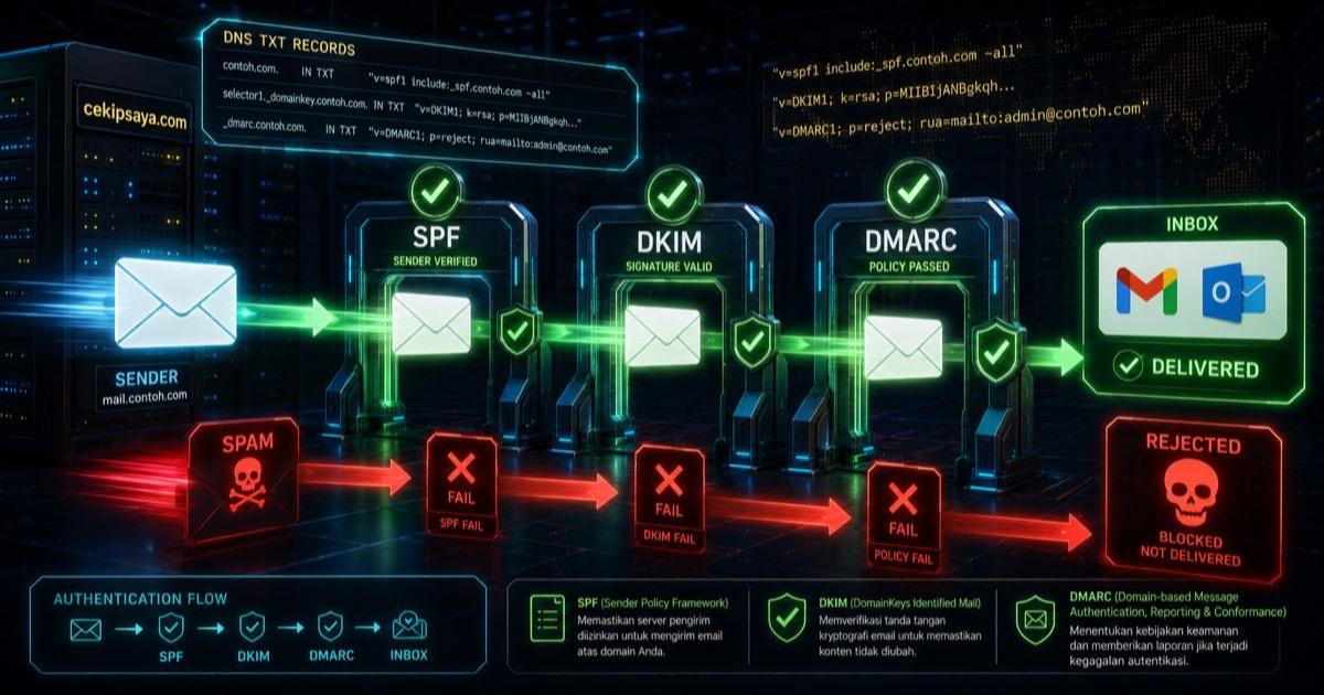 Figure 3: Security Architecture, Packet Inspection & Threat Simulation Diagram for Email Spoofing Detection Tool Using Spf Dkim Dmarc (Page 4)