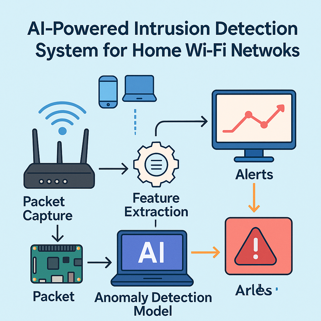 Figure 3: Security Architecture, Packet Inspection & Threat Simulation Diagram for Hybrid Intrusion Detection System For Smart Home Networks (Page 4)