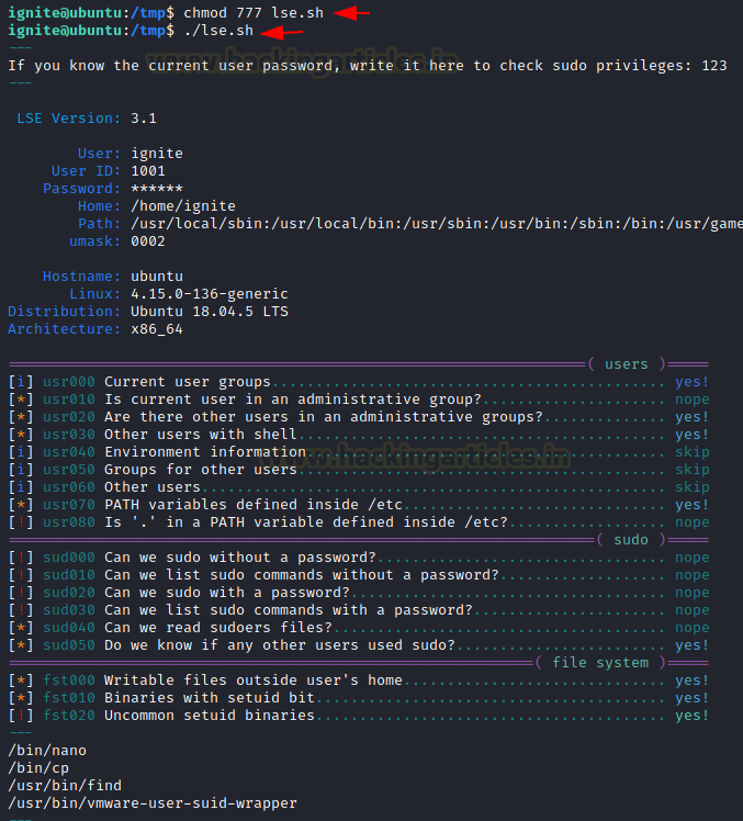 Figure 1: Security Architecture, Packet Inspection & Threat Simulation Diagram for Linux Privilege Escalation Auditing Script In Bash (Page 2)
