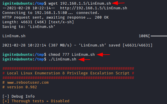 Figure 2: Security Architecture, Packet Inspection & Threat Simulation Diagram for Linux Privilege Escalation Auditing Script In Bash (Page 3)