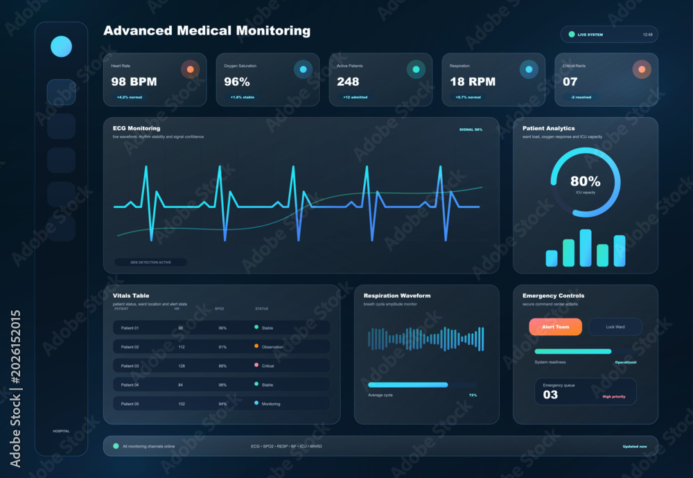 Figure 1: Security Architecture, Packet Inspection & Threat Simulation Diagram for Medical Device Security Monitoring System For Hospitals (Page 2)