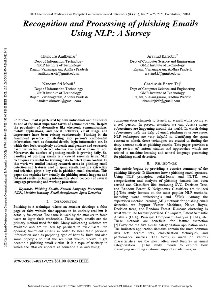 Figure 1: Security Architecture, Packet Inspection & Threat Simulation Diagram for Phishing Email Detection Using Natural Language Processing (Page 2)
