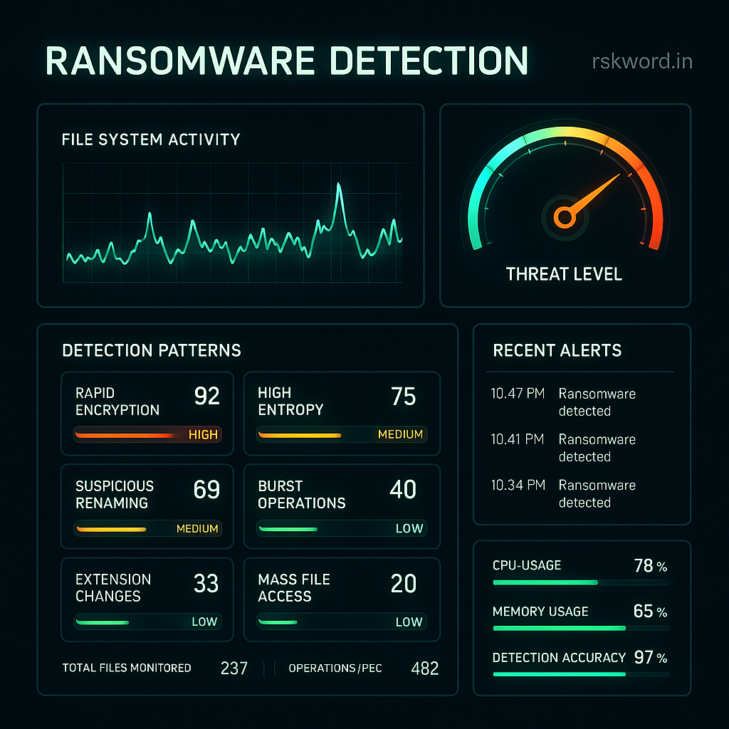 Figure 1: Security Architecture, Packet Inspection & Threat Simulation Diagram for Ransomware Early Detection System Using Machine Learning (Page 2)