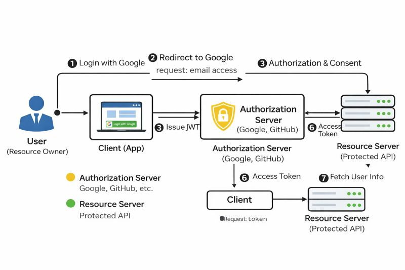 Figure 1: Security Architecture, Packet Inspection & Threat Simulation Diagram for Secure Single Sign On Implementation Using Oauth 2.0 (Page 2)