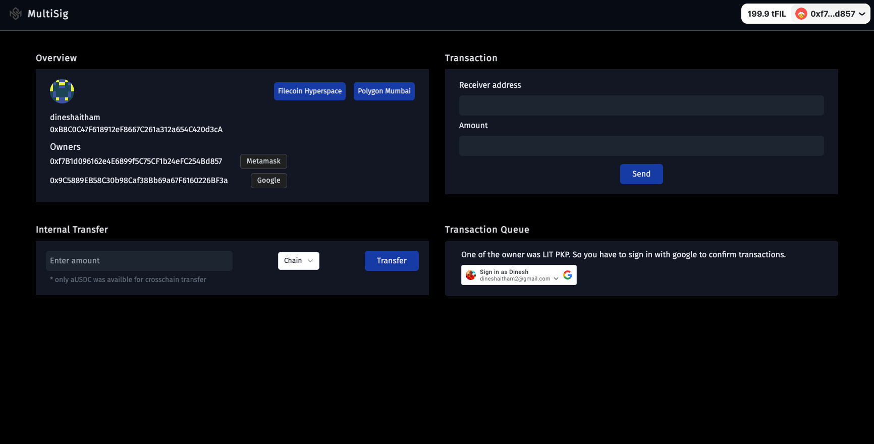 Figure 1: Security Architecture, Packet Inspection & Threat Simulation Diagram for Secure Smart Contract Wallet Multisig (Page 2)