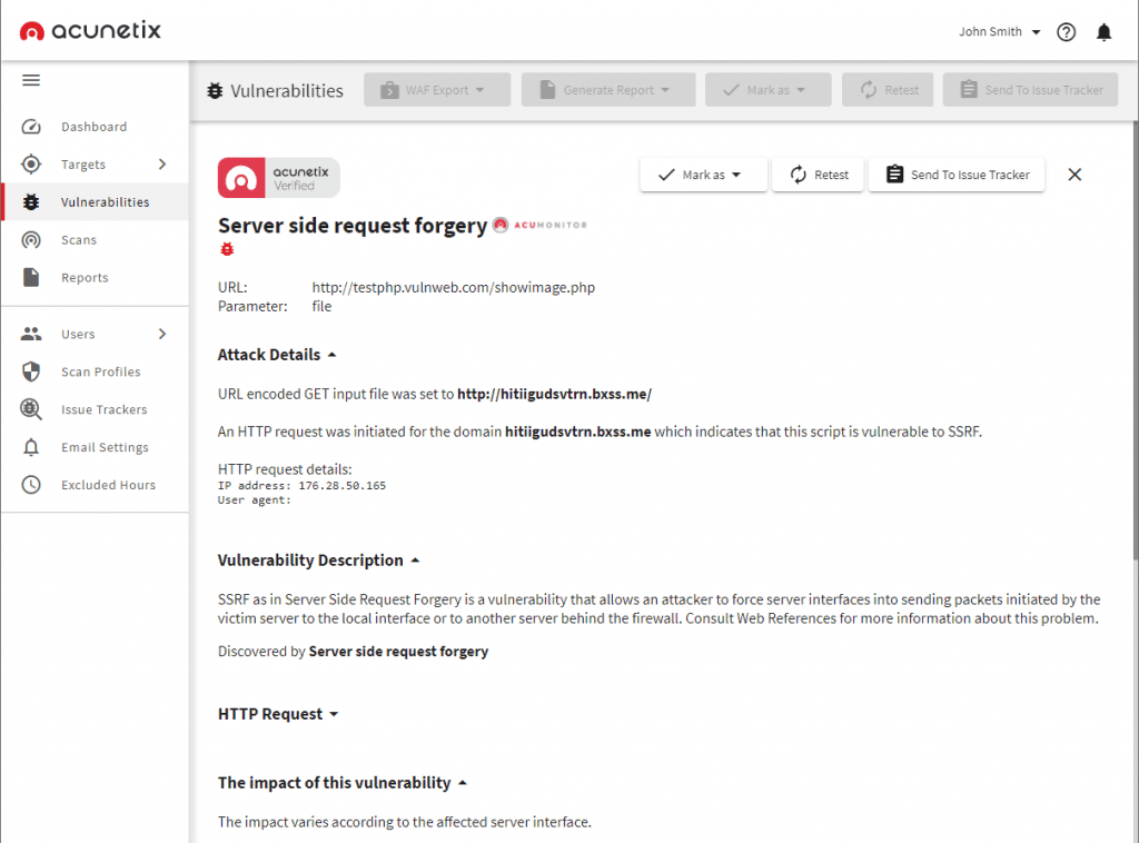 Figure 2: Security Architecture, Packet Inspection & Threat Simulation Diagram for Server Side Request Forgery Vulnerability Scanner Tool (Page 3)