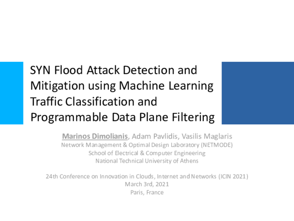 Figure 3: Security Architecture, Packet Inspection & Threat Simulation Diagram for Syn Flood Attack Detection Using Machine Learning (Page 3)
