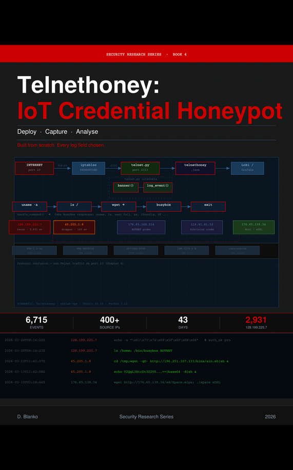 Figure 2: Security Architecture, Packet Inspection & Threat Simulation Diagram for Telnet Honeypot For IoT Malware Capture Using Python (Page 2)