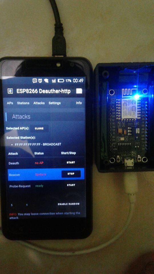 Figure 1: Security Architecture, Packet Inspection & Threat Simulation Diagram for Wifi Deauthentication Attack Detector Using Esp8266 (Page 1)