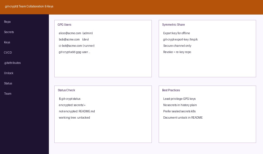 git-crypt team GPG keys collaboration