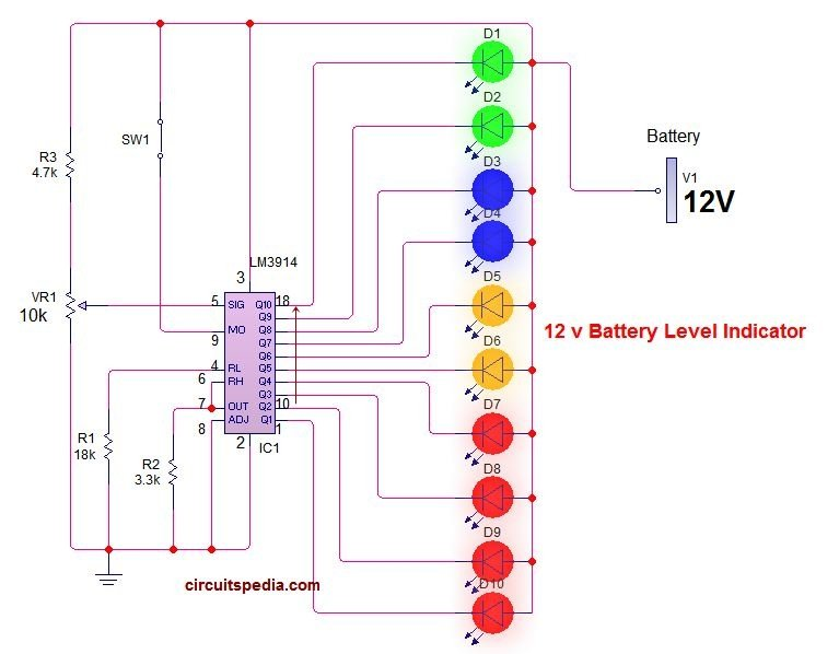 Figure 2: Simulink Block Model, Power Circuit & Switching Waveform for Eee projects on 12v battery level indicator using leds