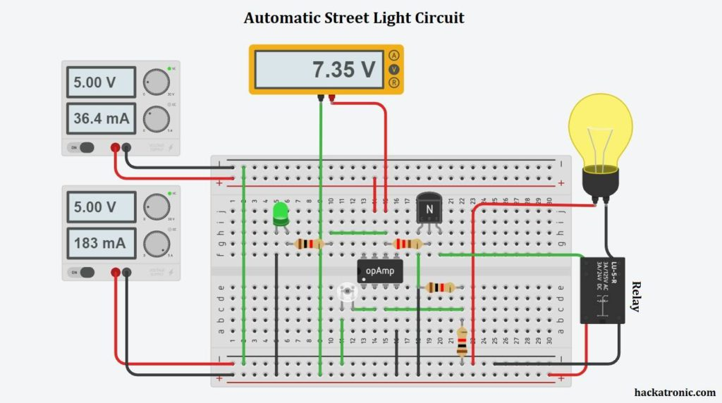 Figure 2: Simulink Block Model, Power Circuit & Switching Waveform for Eee projects on automatic street light using ldr and transistor