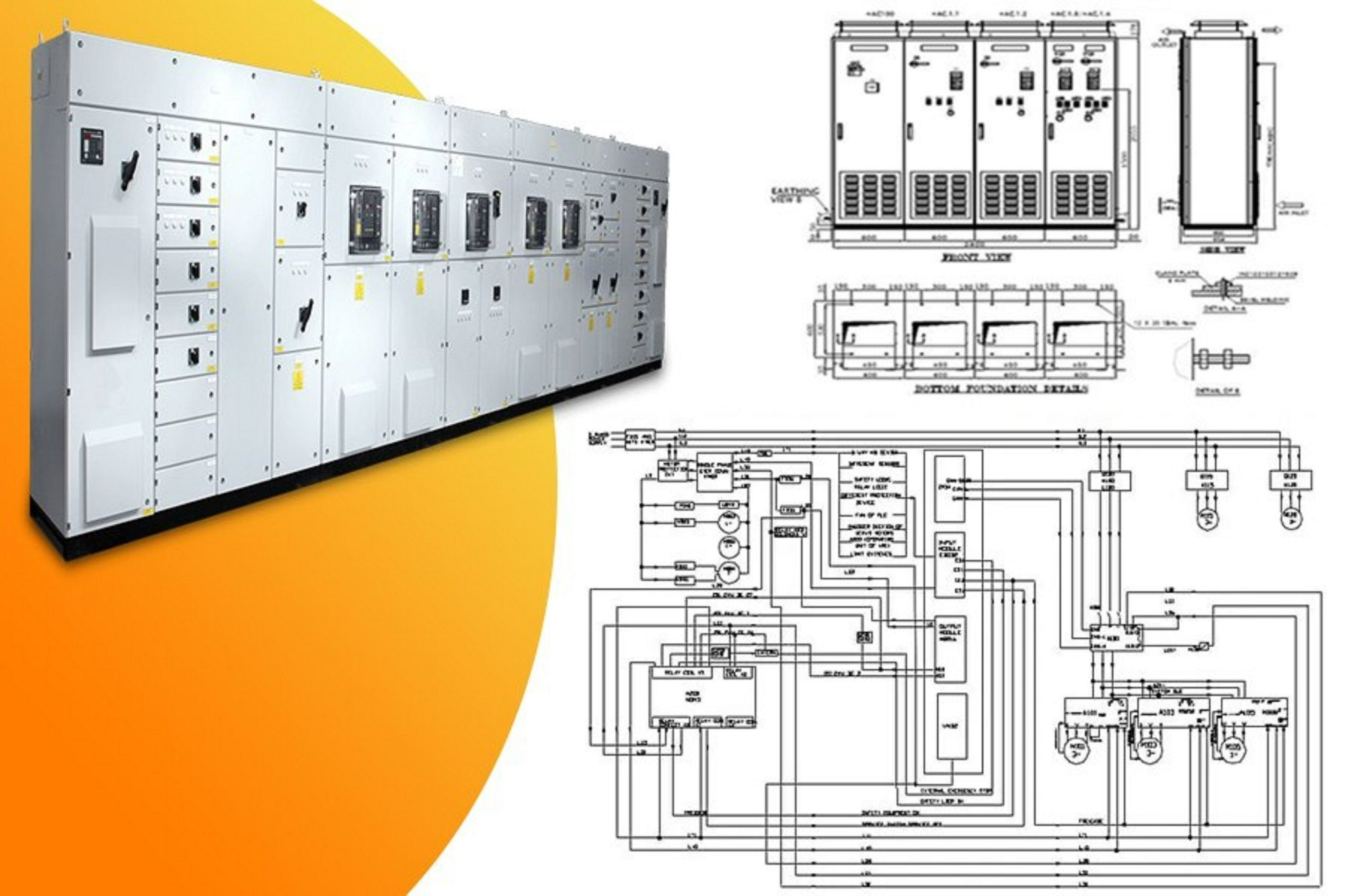 Figure 1: Simulink Block Model, Power Circuit & Switching Waveform for Eee projects on electrical subpanel temperature heatmap using iot