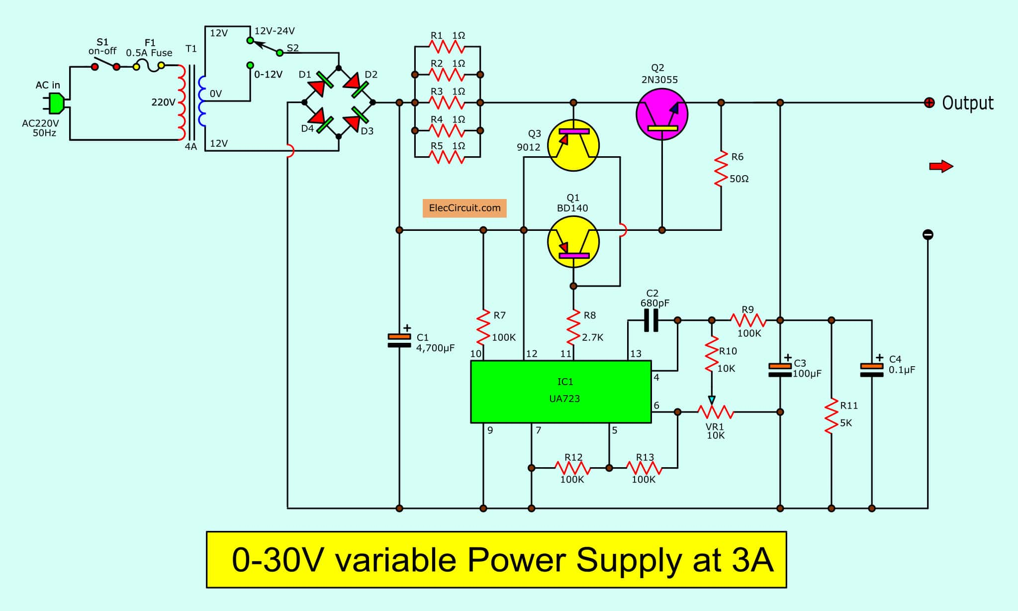Figure 2: Simulink Block Model, Power Circuit & Switching Waveform for Eee projects on variable dc bench power supply 0 30v
