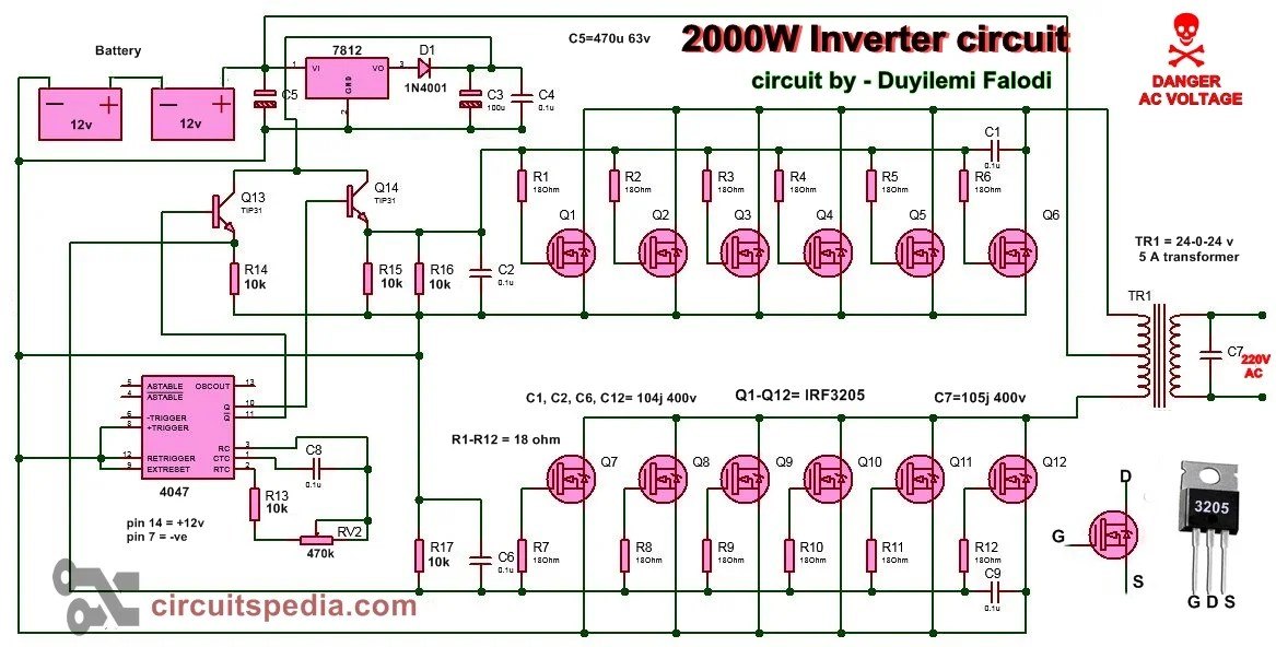 Figure 1: Simulink Block Model, Power Circuit & Switching Waveform for Eee projects on voice controlled electrical appliances