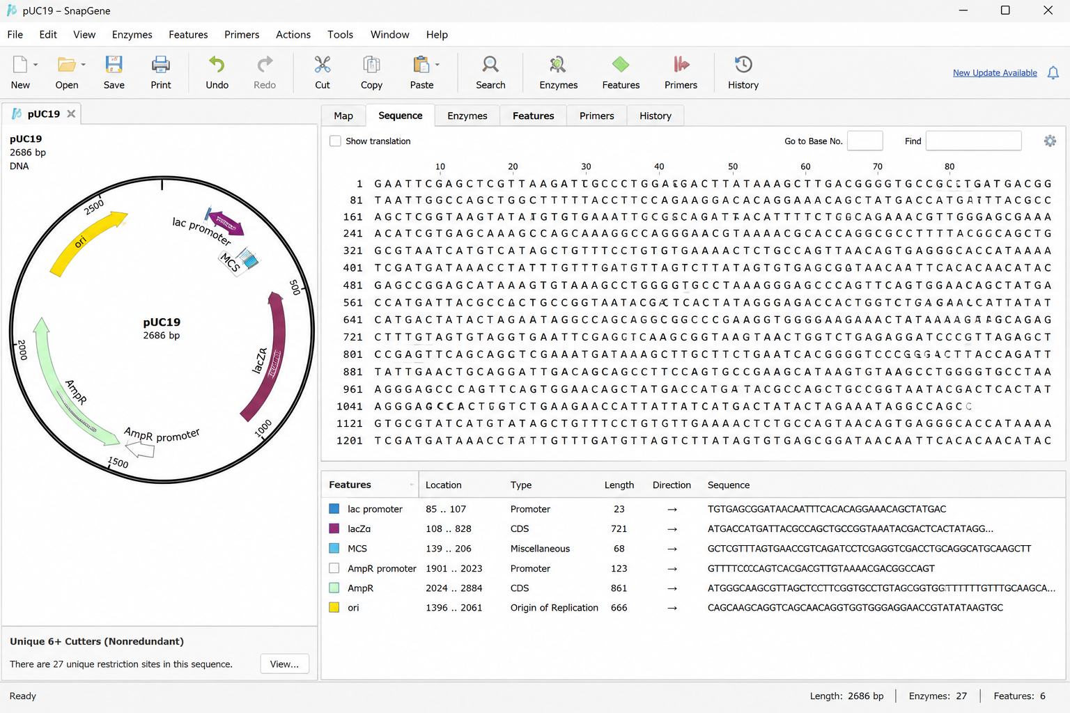 biotech projects on SnapGene tool