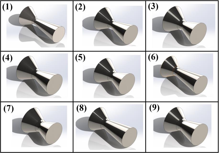convergent-divergent-nozzle-ansys Diagram